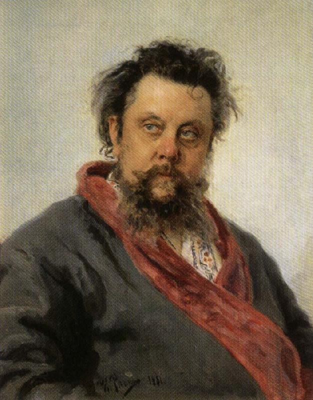 Ilya Repin Portrait of Modest Mussorgsky China oil painting art